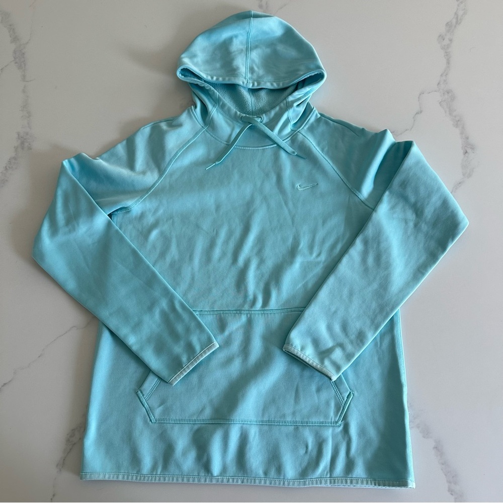 Nike Therma Fit Hoodie Light Blue. Size Small